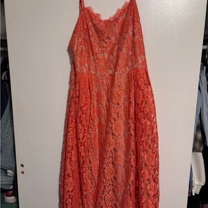 Apt. 9 Orange Lace Dress